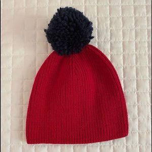 Hanna Andersson Sweaterknit Hat Red Size Medium (3-6 Years)